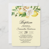 Moderne Waterverf Pastel Gele Lemons & Leaf Kaart (Voorkant)