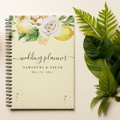 Moderne Waterverf Pastel Gele Lemons & Leaf Planner