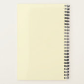 Moderne Waterverf Pastel Gele Lemons & Leaf Planner (Achterkant)