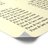 Moderne Waterverf Pastel Gele Lemons & Leaf Poster (Hoek)