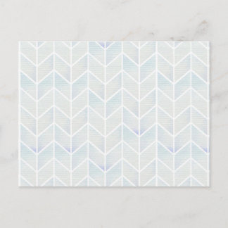 Moderne waterverf pastel mint chevron patroon briefkaart