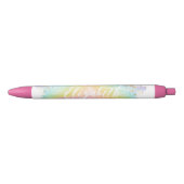 Moderne Waterverf Pastel Rainbow Name Pen (Voorkant)