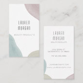 Moderne waterverf pastel Visitekaartje (Voorkant / Achterkant)