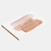 Moderne Waterverf Penseelstreek Minimalistisch Gastenboek (Hoek)