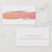 Moderne Waterverf penseelstreek Visitekaartje (Voorkant / Achterkant)