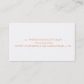 Moderne Waterverf penseelstreek Visitekaartje (Achterkant)