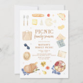 Moderne Waterverf picknick familiereünie Kaart (Voorkant)