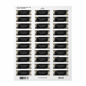 Moderne Waterverf Pine Greenery Vrolijk Kerstfeest Etiket (Full Sheet)