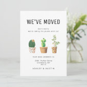 Moderne Waterverf Plant Fun We hebben nieuw startp Aankondiging (Staand voorkant)