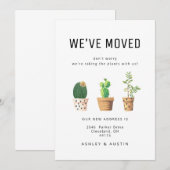 Moderne Waterverf Plant Fun We hebben nieuw startp Aankondiging (Voorkant / Achterkant)