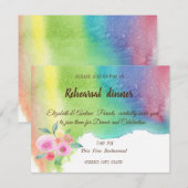 Moderne Waterverf plastic, ventilatorrepetitief di Kaart (Voorkant / Achterkant)