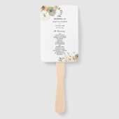 Moderne Waterverf pompoenen en bloemen Handwaaier (Voorkant)