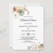 Moderne Waterverf pompoenen en bloemen Kaart (Voorkant)