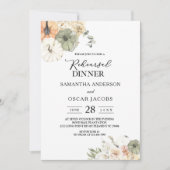 Moderne Waterverf pompoenen en bloemen Kaart (Voorkant)