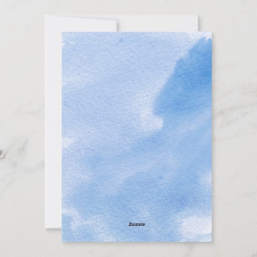 Moderne waterverf Prettige feestdagen Feestdagenkaart (Achterkant)