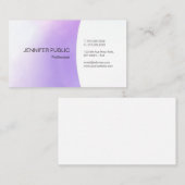 Moderne Waterverf Professional Eenvoudige Sjabloon Visitekaartje (Voorkant / Achterkant)