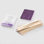 Moderne Waterverf | Programma voor Paarse weddensc Handwaaier (Niet-gemonteerd)