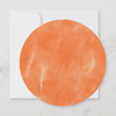 Moderne Waterverf Pumpkin Carving Halloween Party Kaart (Achterkant)