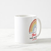 Moderne Waterverf Rainbow Nurse Bedankt Koffiemok (Voorkant rechts)