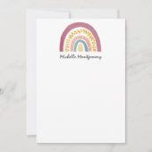Moderne Waterverf Rainbow Stationery Note Kaart (Voorkant)