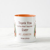 Moderne waterverf regenboog Gepersonaliseerde doce Mok (Midden)