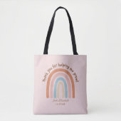 Moderne Waterverf Regenboog Leraar Dank u - Tote Bag (Voorkant)