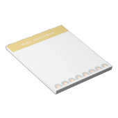 Moderne waterverf regenboogleraar bedankt je cadea notitieblok (Schuin)