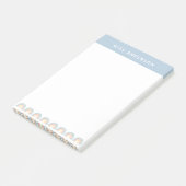 Moderne waterverf regenboogleraar bedankt je cadea post-it® notes (Schuin)