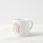 Moderne Waterverf regenboogleraar Hartelijk dank Espresso Kop (Voorkant rechts)