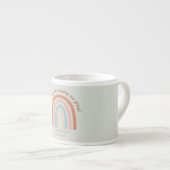Moderne Waterverf regenboogleraar Hartelijk dank Espresso Kop (Voorkant rechts)