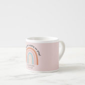 Moderne Waterverf regenboogleraar Hartelijk dank Espresso Kop (Voorkant rechts)