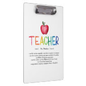 Moderne Waterverf regenboogleraar Hartelijk dank  Klembord (Rechts)