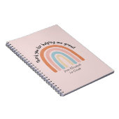 Moderne Waterverf regenboogleraar Hartelijk dank Notitieboek (Rechterzijde)