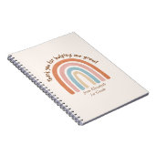 Moderne Waterverf regenboogleraar Hartelijk dank Notitieboek (Rechterzijde)