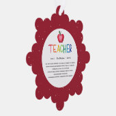 Moderne Waterverf regenboogleraar Hartelijk dank Ornament Kaart (Rechts)