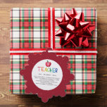 Moderne Waterverf regenboogleraar Hartelijk dank Ornament Kaart<br><div class="desc">Een speciale en gedenkwaardige kerstkaart voor uw favoriete leraar. Je bent mijn held, leraar. Perfect cadeau voor uw favoriete klas schoolleraar voor Kerstmis, Terug naar School, Eind van het Jaar of Leraar Appreciation Day. Personaliseer met je eigen definitie om creëer een uniek, leuk en doordacht cadeau te geven. Vertel de...</div>