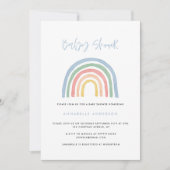 Moderne waterverf regenboogvormig baby shower (Voorkant)
