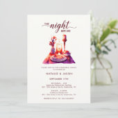 Moderne Waterverf repetitie eettafel Kaart (Staand voorkant)