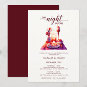 Moderne Waterverf repetitie eettafel Kaart (Voorkant / Achterkant)