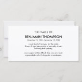 Moderne Waterverf Rode Kardinaal Begrafenis Bedankkaart (Achterkant)