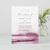 Moderne Waterverf | Rood de uitnodiging (Staand voorkant)