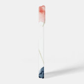 Moderne Waterverf Roos Gold Blush Gold Monogram iPhone Hoesje (Rechterkant)