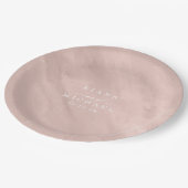 Moderne Waterverf Roos Gold ID816 Papieren Bordje (Gekanteld)