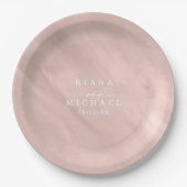 Moderne Waterverf Roos Gold ID816 Papieren Bordje (Voorkant)