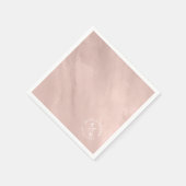 Moderne Waterverf Roos Gold ID816 Servet (Hoek)