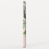 Moderne Waterverf roze bloemen & Hallo & naam Case-Mate iPhone Case (Achterkant/rechts)