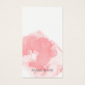 Moderne waterverf Roze Boutique Shop Prijs label Visitekaartje (Voorkant)