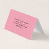 Moderne Waterverf roze donuts Professional Visitekaartje (Achterkant)