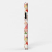 Moderne Waterverf roze groene driehoek Monogram Case-Mate iPhone Case (Achterkant/rechts)