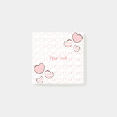 Moderne Waterverf Roze harten Aangepast Post-it® Notes (Voorkant)